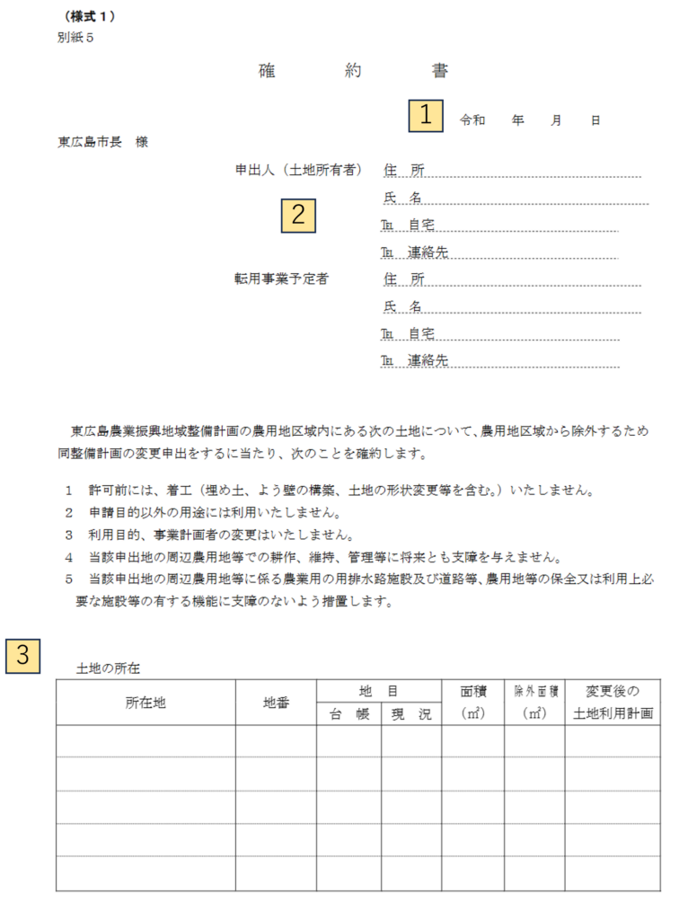 確約書とは？農振除外に必要な書類を解説 - 熊谷行政書士法務事務所 広島市